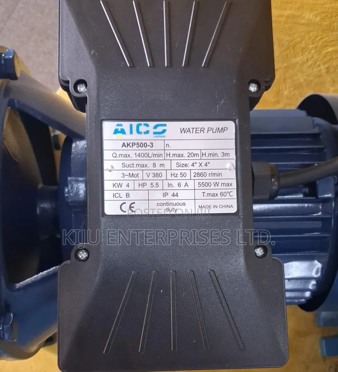 Aico Japan 5.5hp 4-Inch High Flow Water Pump – 1400l/Min