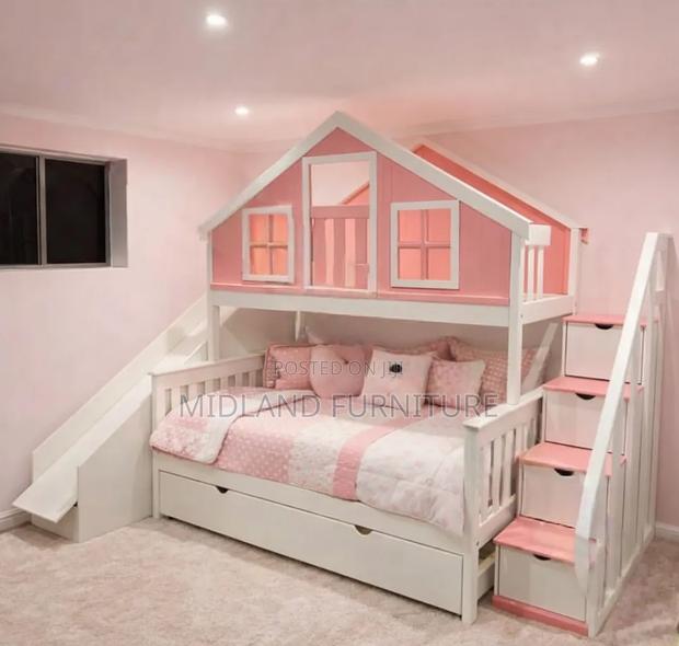 Children Double Decker Bed With Slide - thumbnail 4