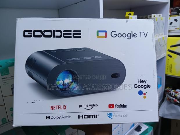This Is a Goodee Gd500 Plus Smart Projector Featuring Google Tv - thumbnail 3