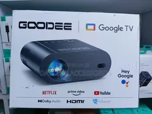 This Is a Goodee Gd500 Plus Smart Projector Featuring Google Tv