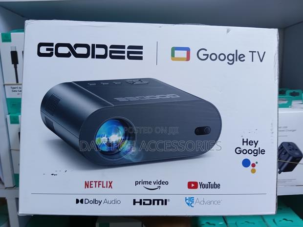 This Is a Goodee Gd500 Plus Smart Projector Featuring Google Tv - thumbnail 2