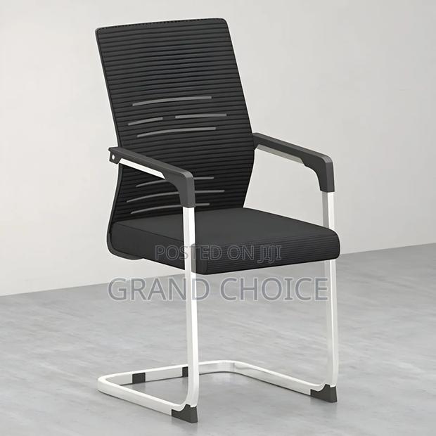 Chrome Base Waiting Chair