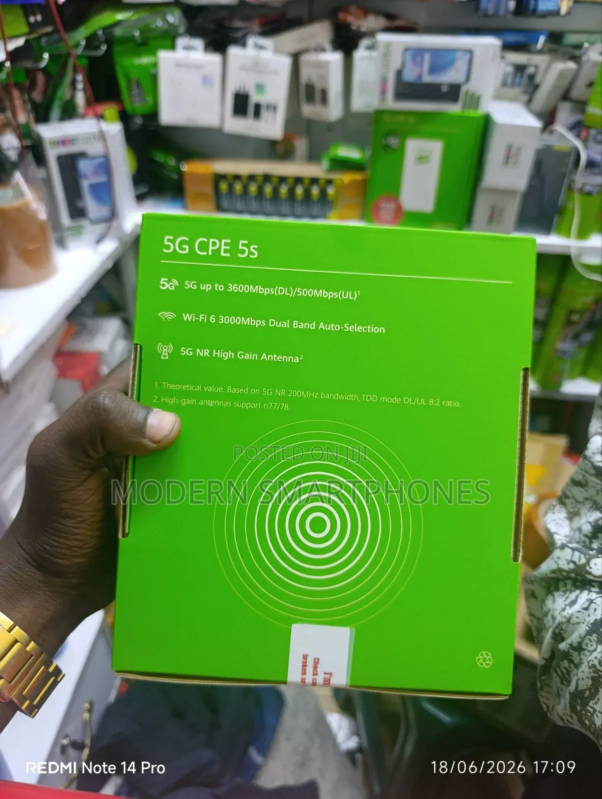 Safaricom 5g Cpe 5s Wifi Router With Powerbank