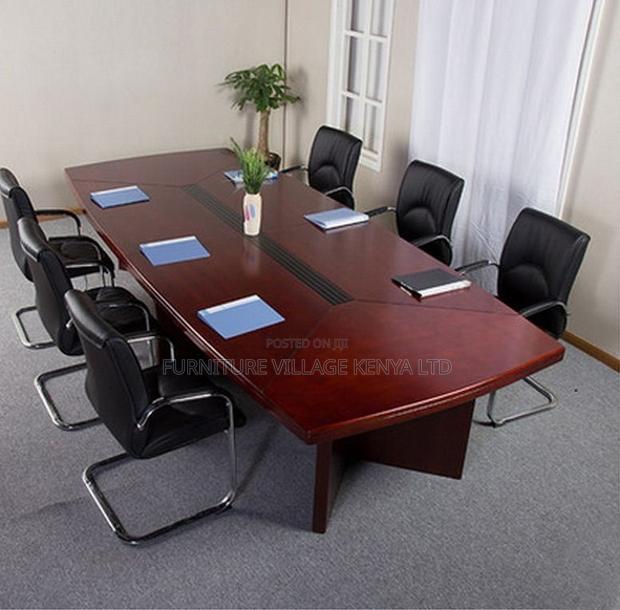 3m Modern Mahogany Conference Table - thumbnail 2