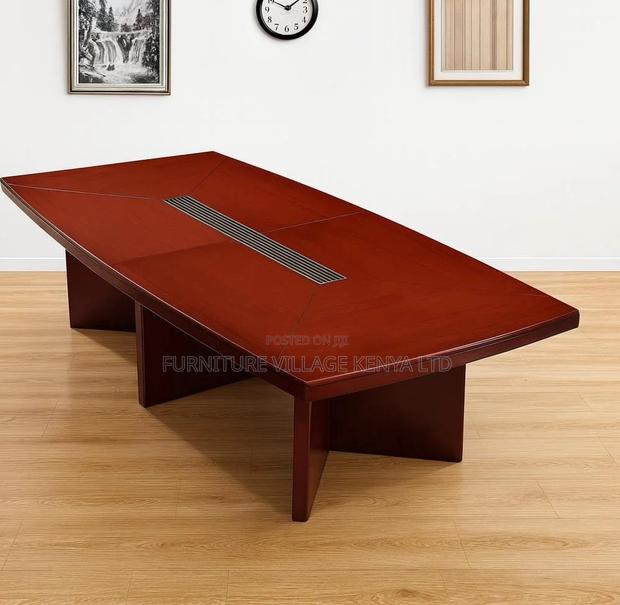 3m Modern Mahogany Conference Table - thumbnail 5