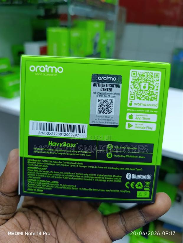 Oraimo Opensnap N2 Deep Bass Open-Ear True Wireless Earbuds - thumbnail 2
