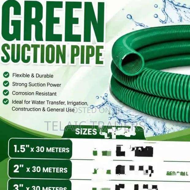 Green Suction Pipe 2" 30 Metres Long
