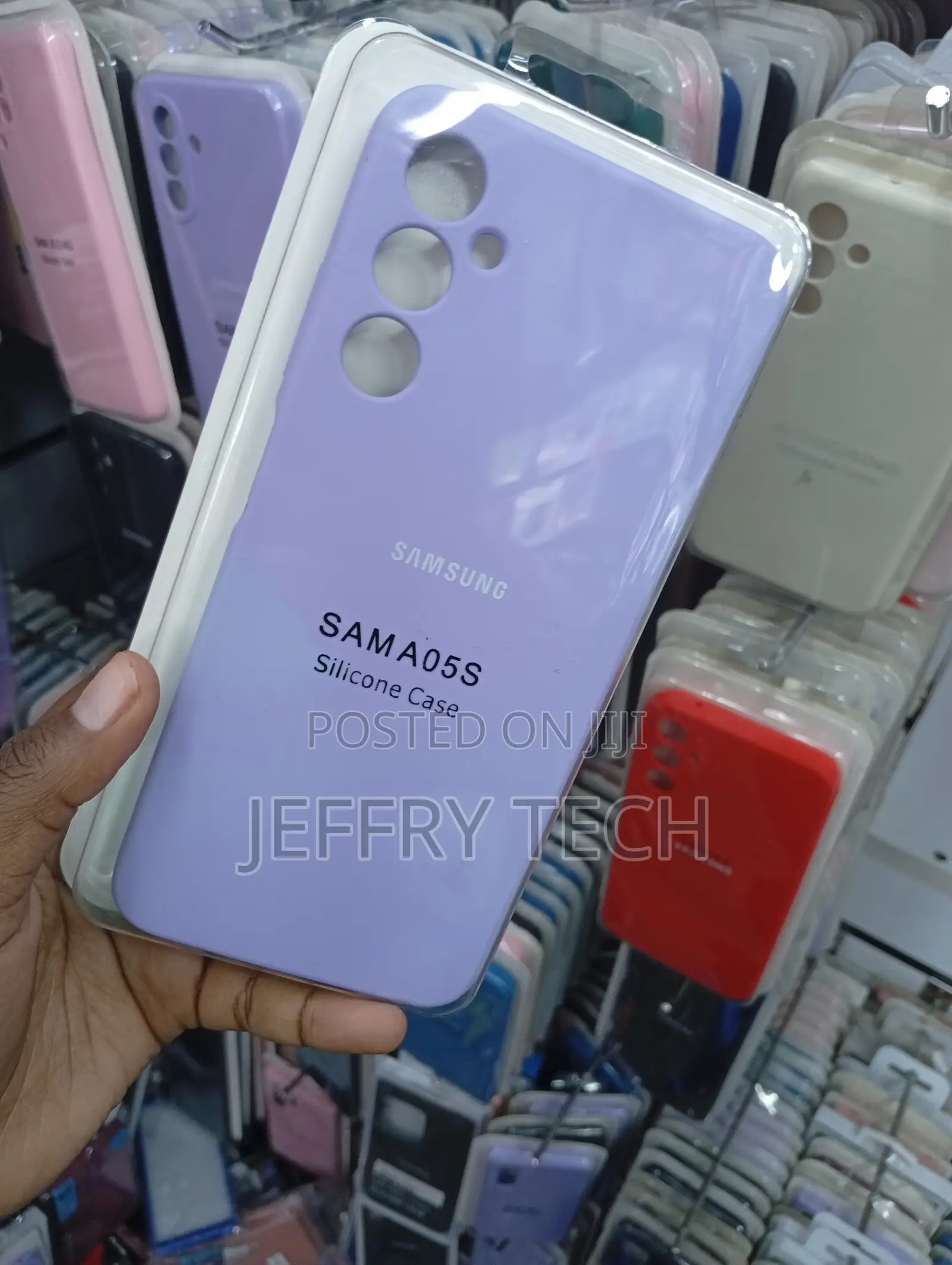 Purple Silicone Protective Phone Case