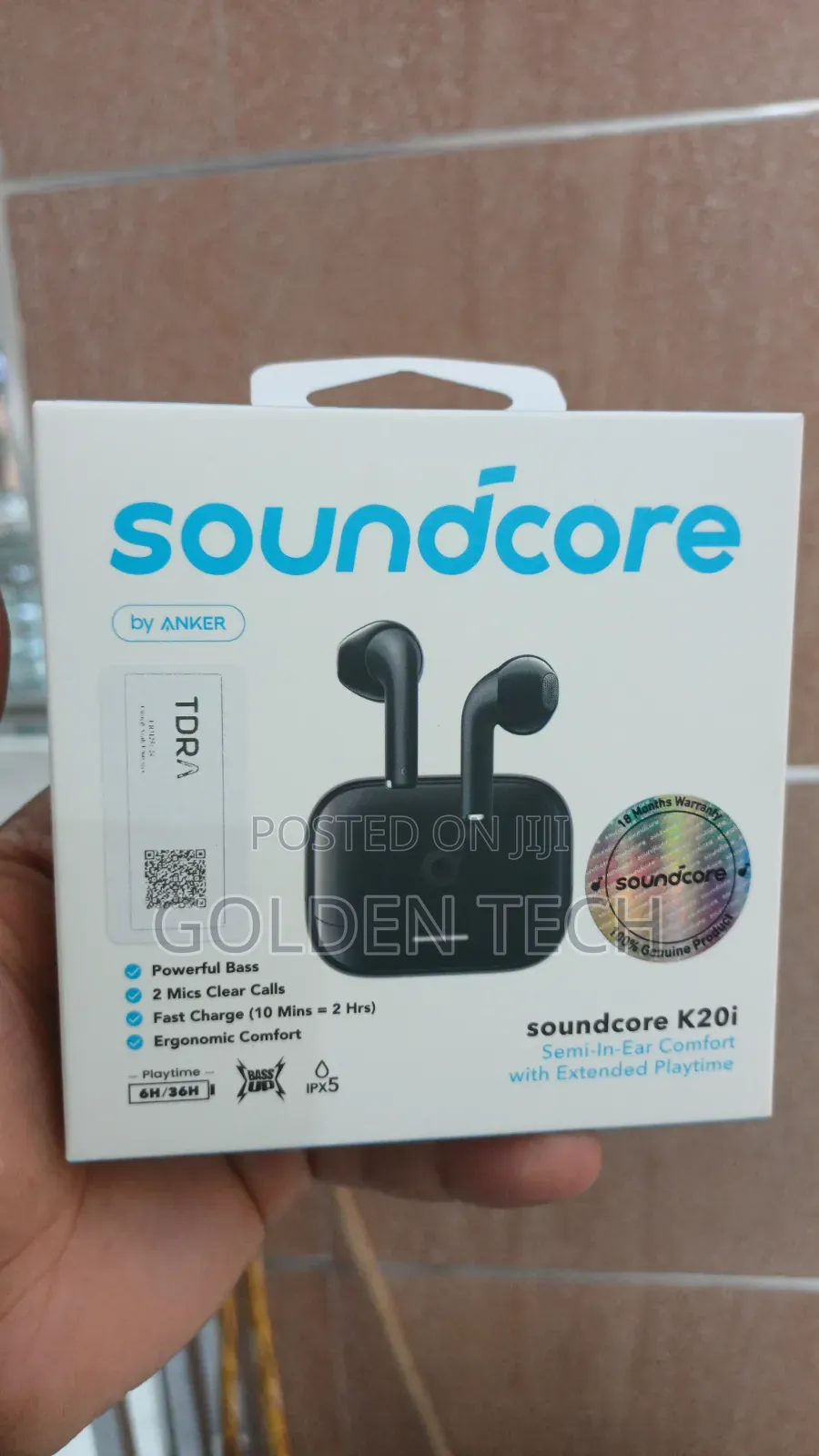 Anker Soundcore K20i Wireless Earbuds Deep Bass 36h Playtime