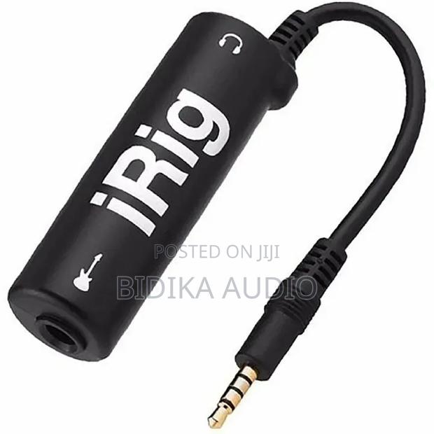 Irig-Compatible Guitar Interface Phone Audio Effects Recording