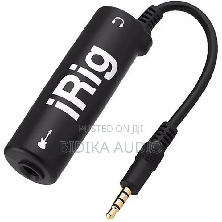 Irig-Compatible Guitar Interface Phone Audio Effects Recording