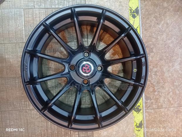 15-Inch 4-Hole Matte Black RRF Motorsport Alloy Wheel Rim