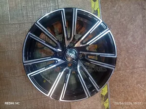 15-Inch 4-Hole Gloss Black Machined Face Alloy Wheel Rim