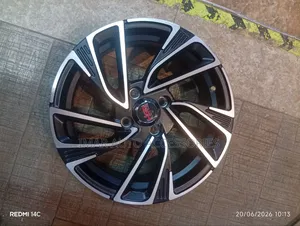 15-Inch 4-Hole HSR Charcoal Machined Face Alloy Wheel Rim