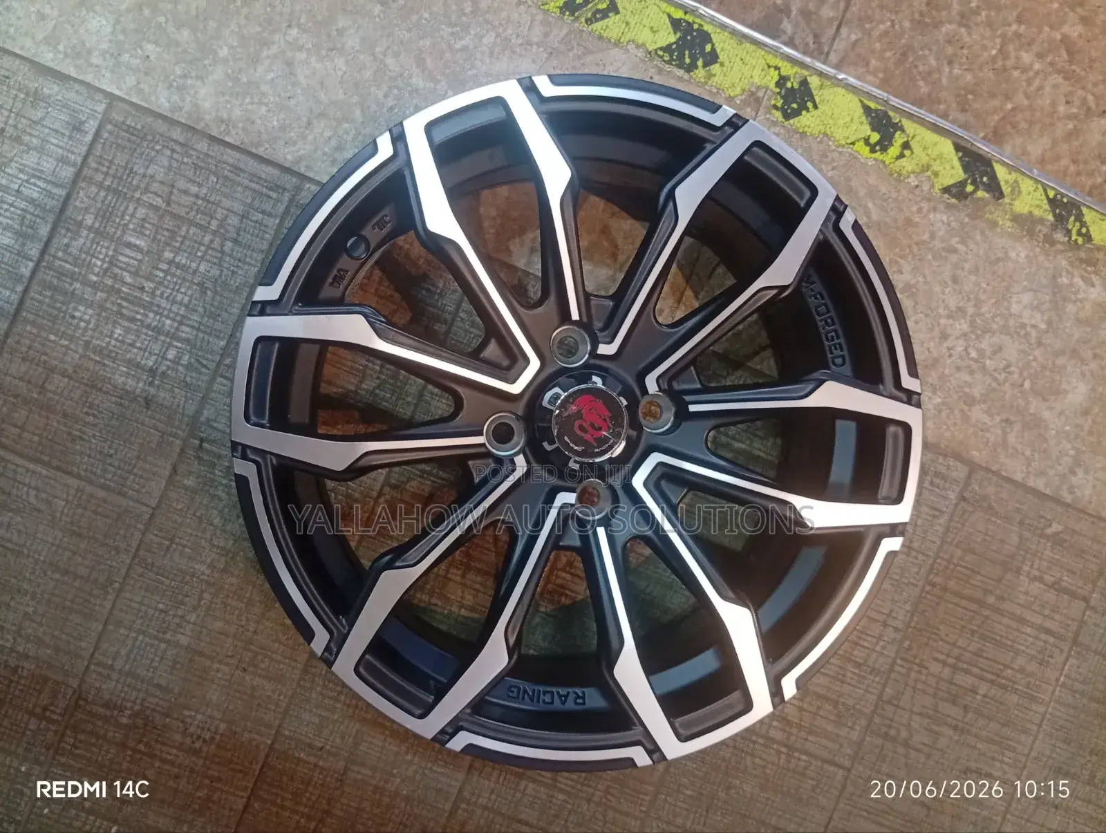 : 15-Inch 4-Hole M-Forged Style Machined Face Alloy Wheel Rim
