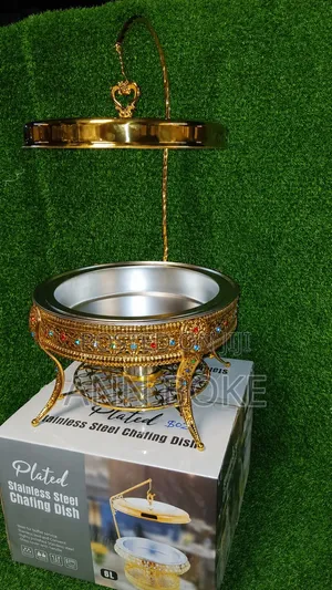 Uken Golden Chaffing Dish 13l Glass Cover With Handle Reach