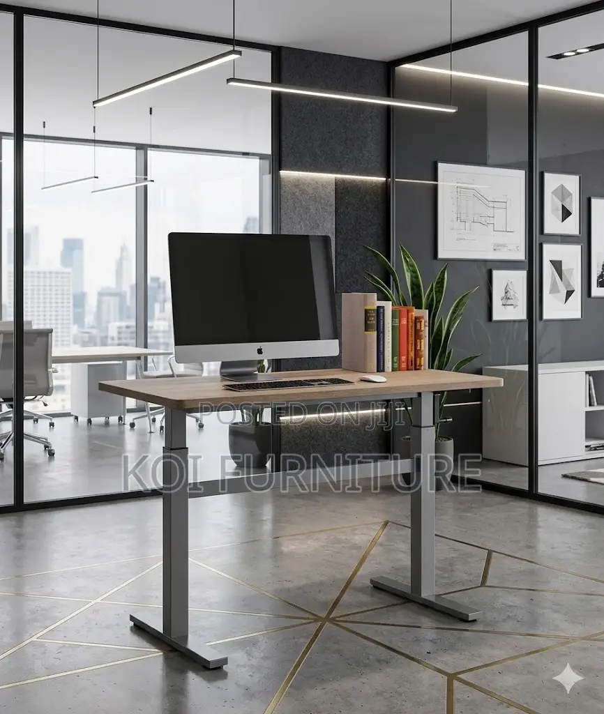 Office Desk; 1.2 Meter Electric Convetable Height Standing Desk