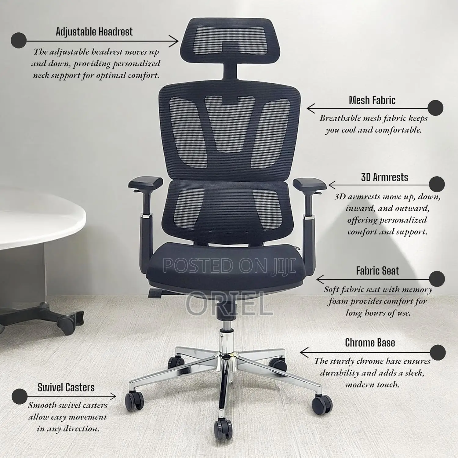 Office Chair Modern Orthopedic Swivel