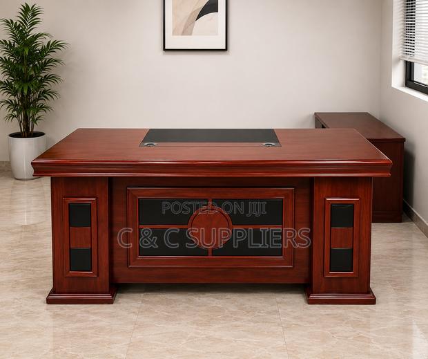 Executive Mahogany Ceo's Table-1.8 Meter's - thumbnail 6