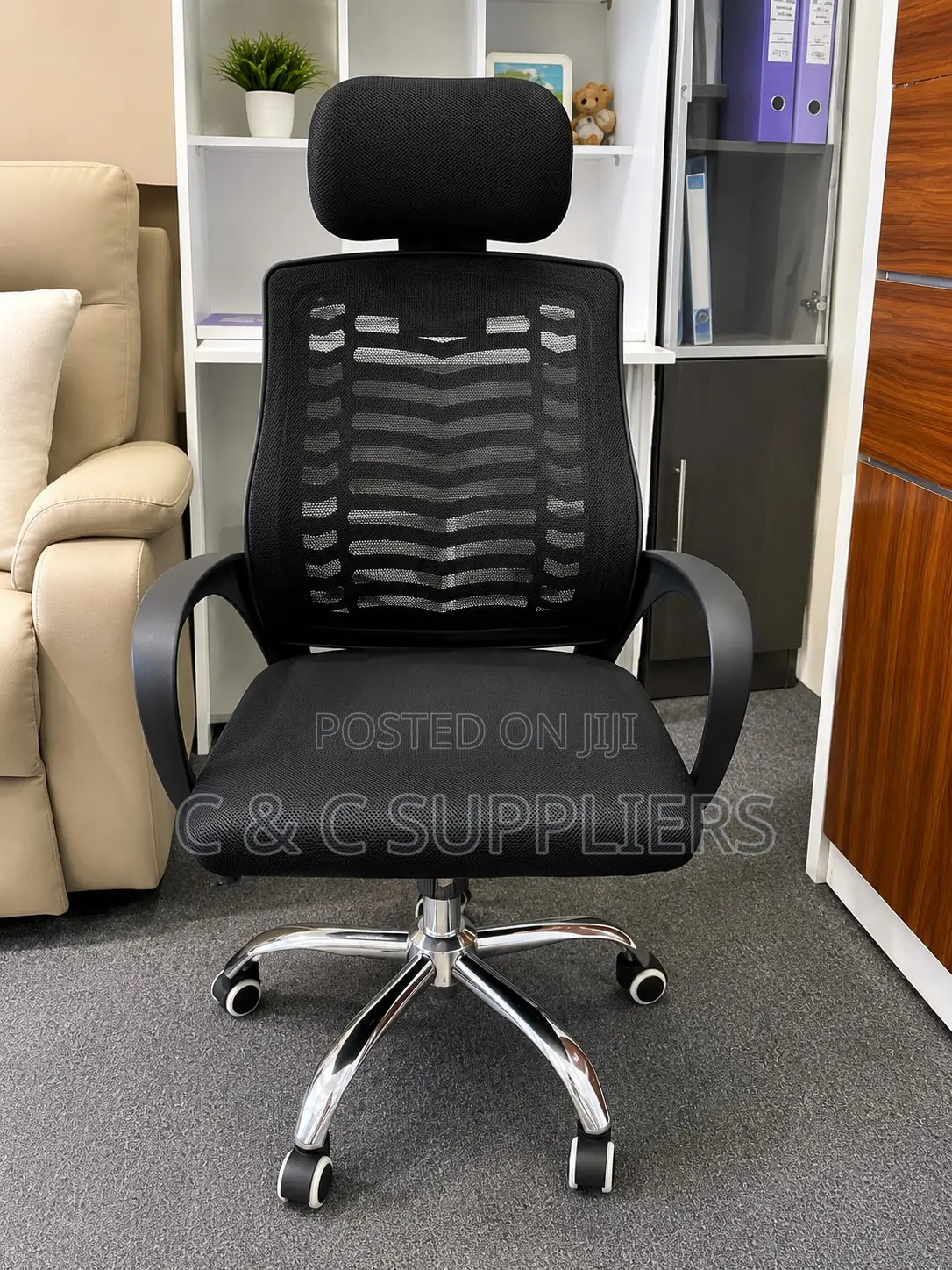 Headrest Office Chair-Adjustable