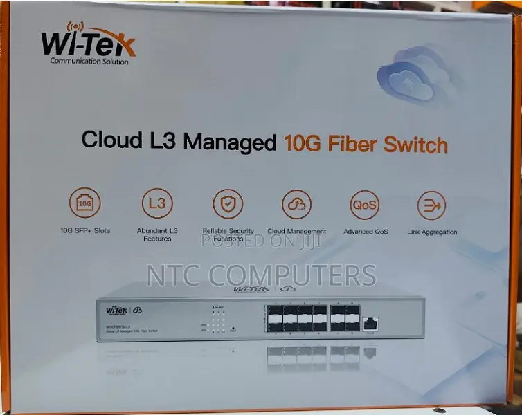 Wi-Tek Cloud L3 Managed 10g Fiber Switch