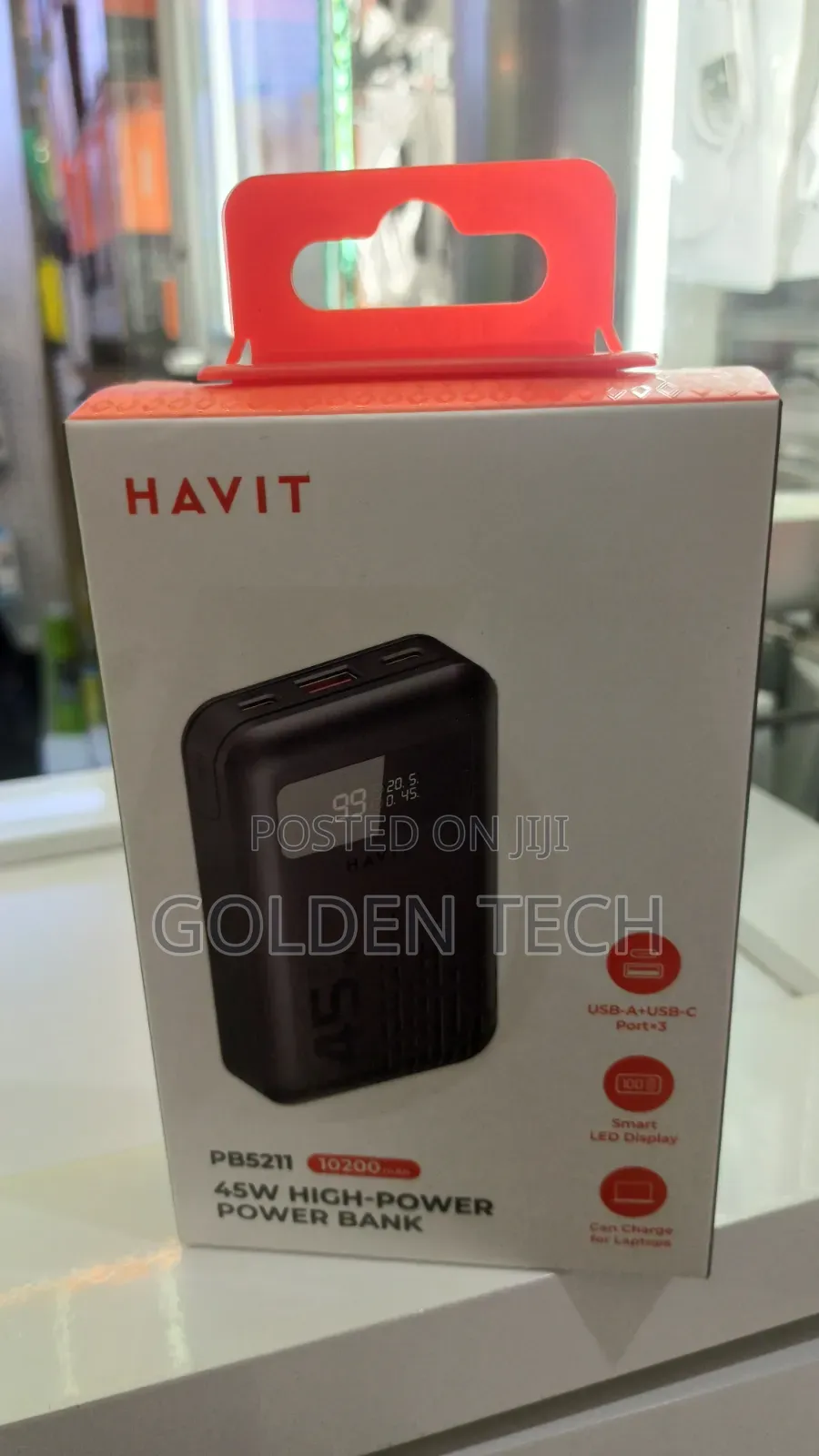 Havit Pb5211 45w 10,200mah Phone Laptop Charger Power Bank
