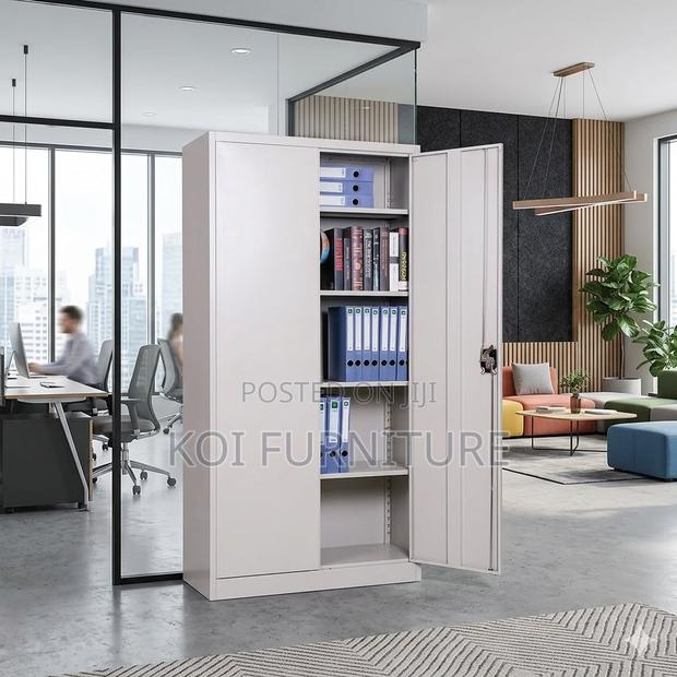 Office Cabinet; Two Doors Powder Coated Filing Cabinet - thumbnail 3
