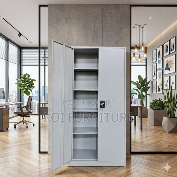 Office Cabinet; Two Doors Powder Coated Filing Cabinet - thumbnail 4