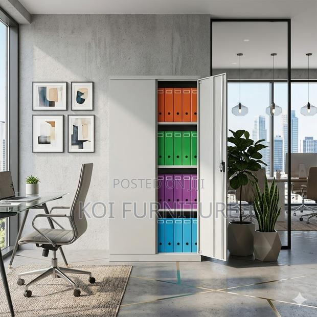 Office Cabinet; Two Doors Powder Coated Filing Cabinet - thumbnail 5