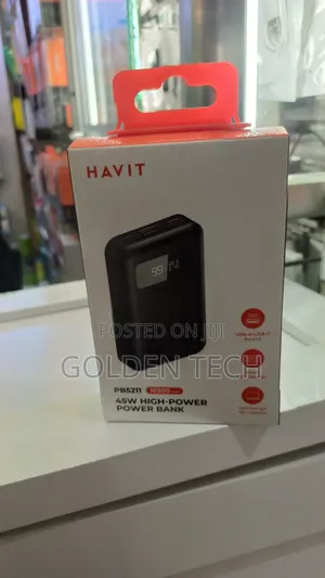 Original Havit Pb5211 45w Pd Power Bank 10200mah Laptop Charger