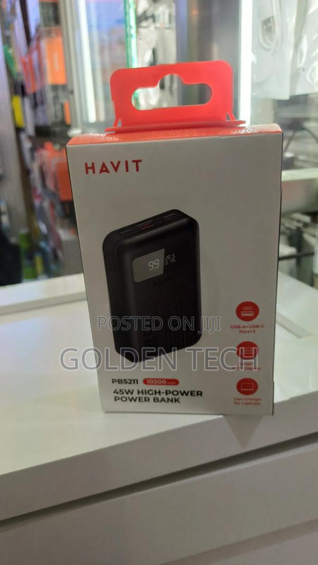Original Havit Pb5211 45w Pd Power Bank 10200mah Laptop Charger