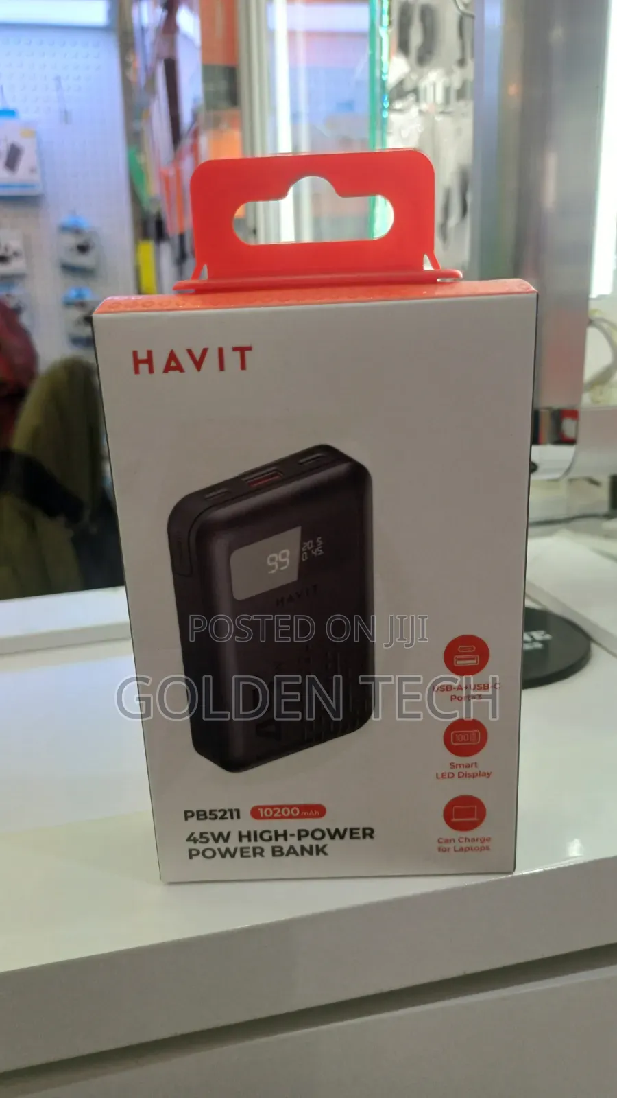 Original Havit Pb5211 10200mah Power Bank – 45w Pd/Qc Fast Charging