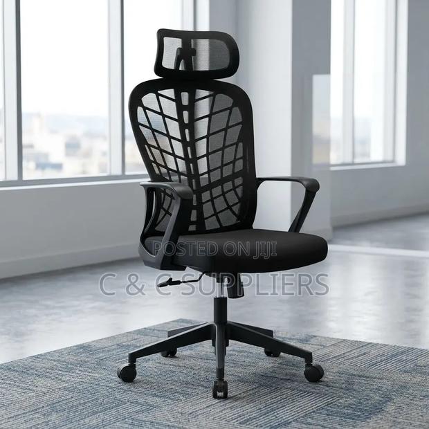Swivel Mesh Ergonomic Office Seat - thumbnail 2