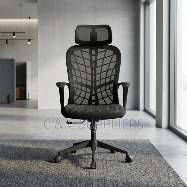 Swivel Mesh Ergonomic Office Seat - thumbnail 3