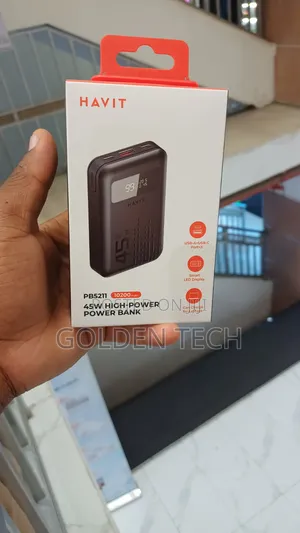 Havit Pb5211 45w Fast Charging Power Bank – 10200mah With Led Display