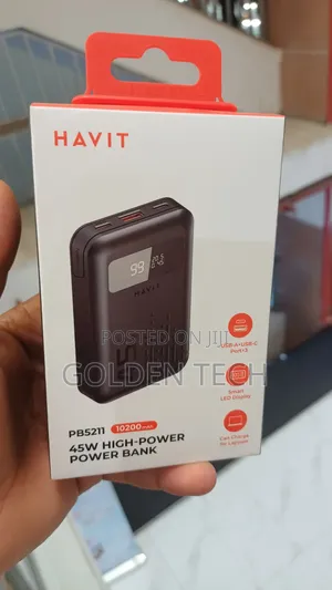 Havit Pb5211 45w Fast Charging Power Bank – 10200mah With Led Display