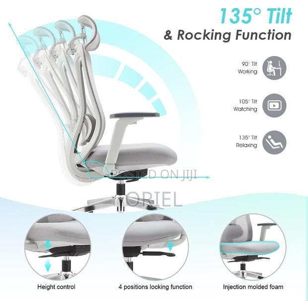Office Chair : Ergonomic Mesh Chair - thumbnail 5