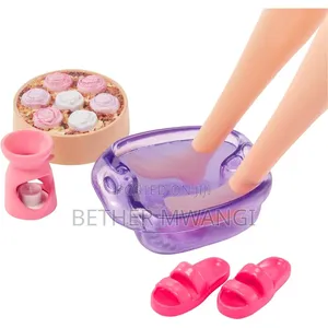 Barbie Wellness Doll Spa Day With Puppy Accessories