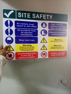 Construction Site Signage Printing Nairobi (A3) – KSH 500