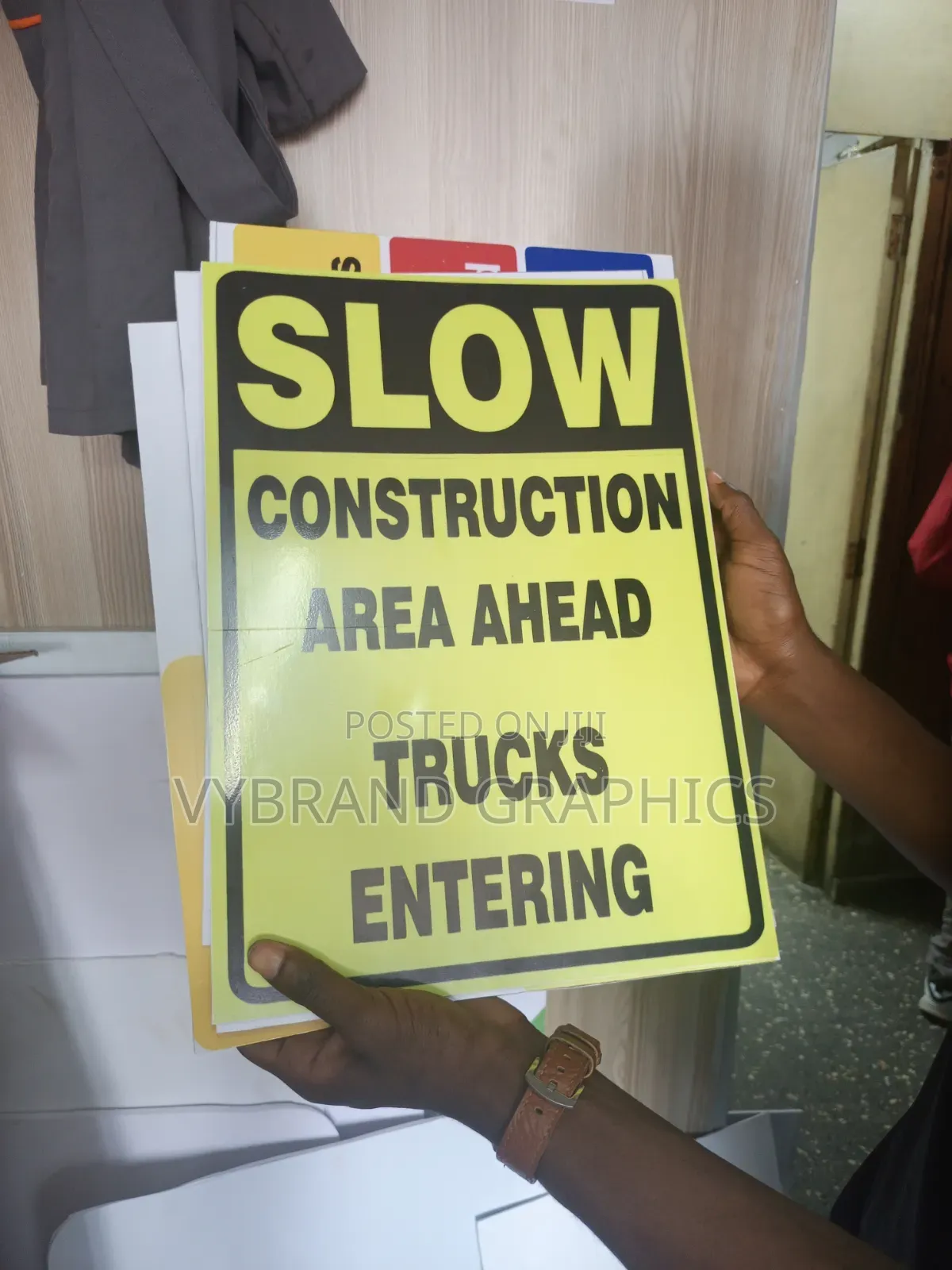Construction Site Signage Printing Nairobi (A3) – KSH 500
