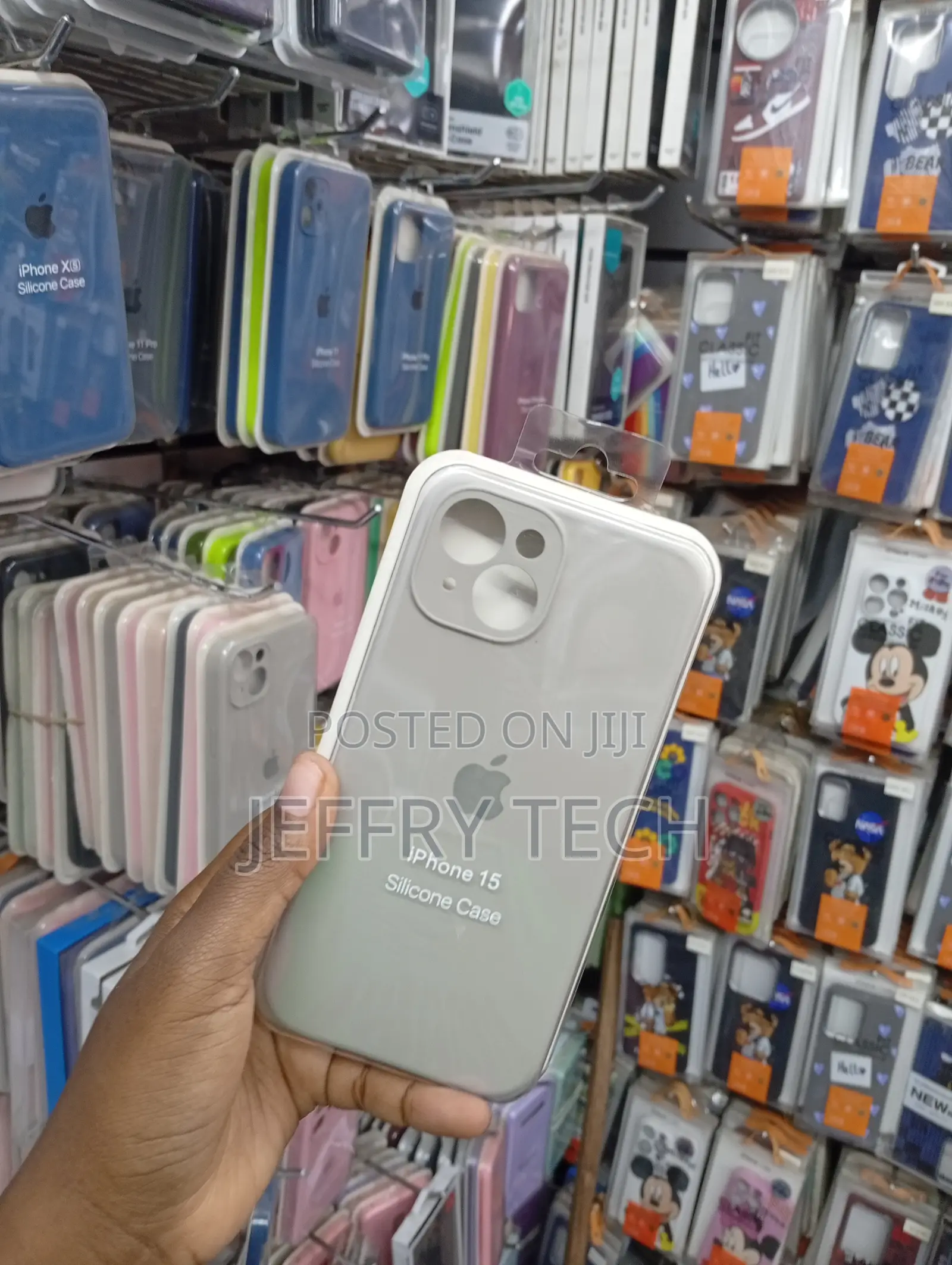 iPhone 15 Gray Finish Official Style Case
