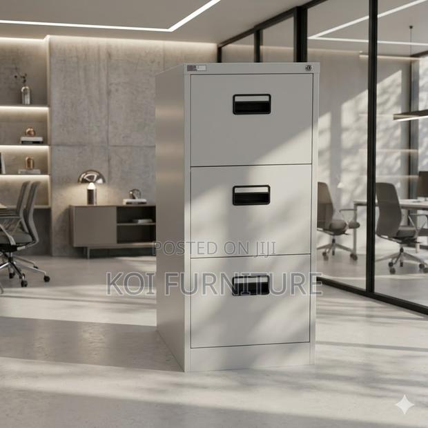 Office Cabinet; Three Drawers Steel Compart Cabinet - thumbnail 2