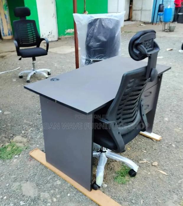 Quality Study Desk and Headrest Office Chair - thumbnail 2