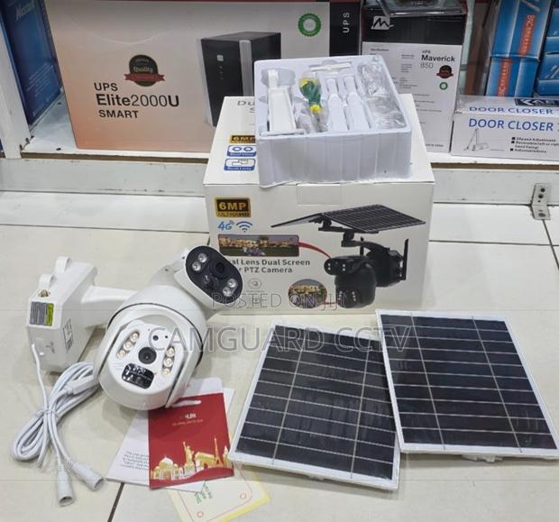 6mp Ubox 4g Solar Security Camera Dual Lenses and Remote Monitoring