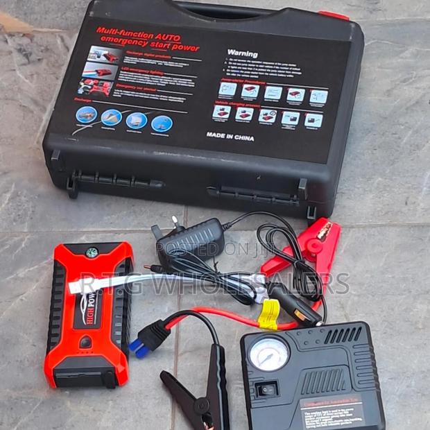 Multifunctional 12v Car Jump Starter 99800mah With Air Compressor