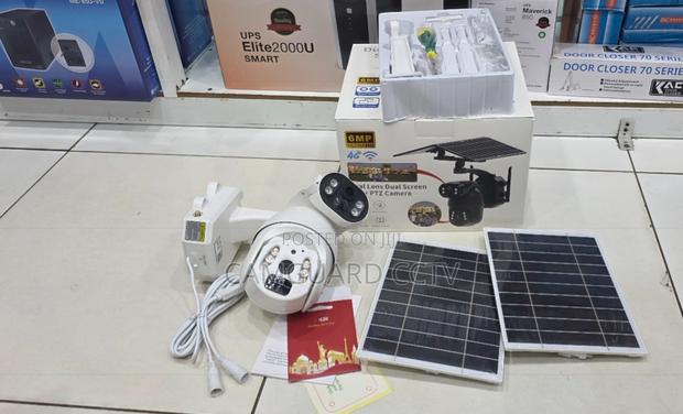 6mp 4g Solar Camera Dual Solar Panels,Color Night Vision Two-Way Audio