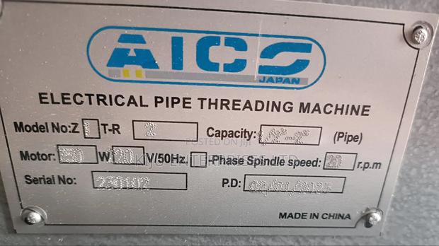 Aico 2" Pipe Threading Machine | Pipe Threader | 1/2"–2" Capacity - thumbnail 3