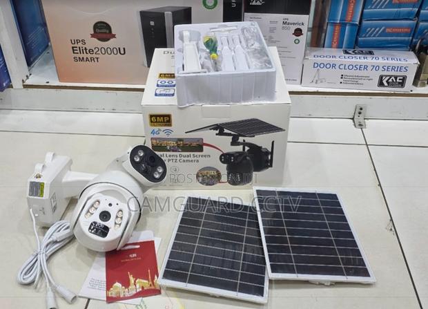6mp 4g Sim Card Solar Camera – Dual Lens PTZ Camera With Ubox App