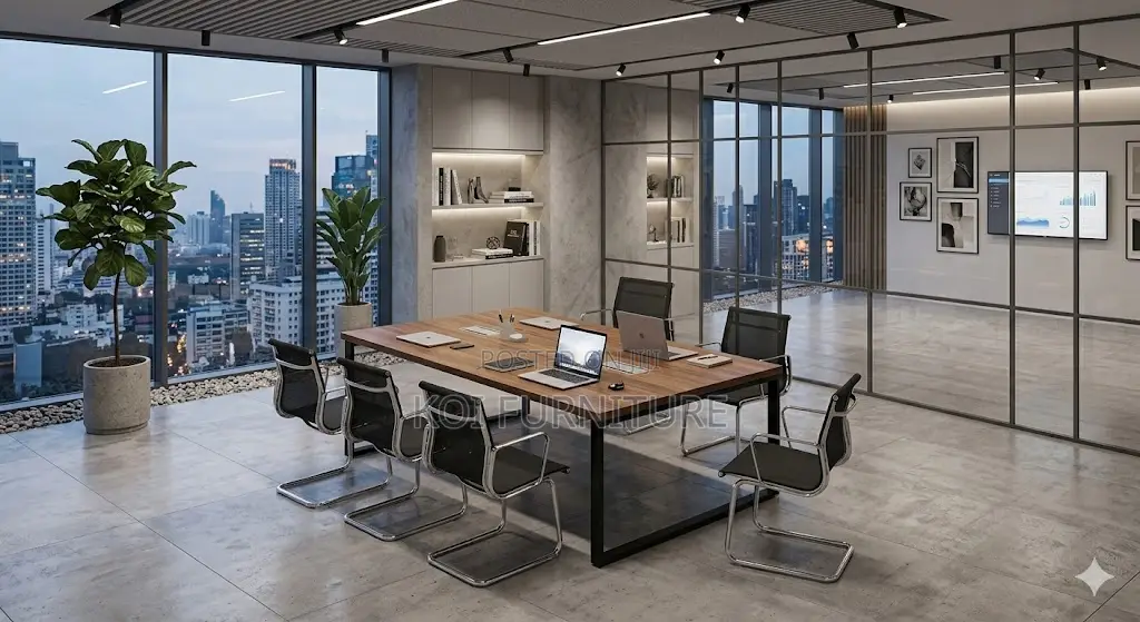 Boardroom Table; Premium 2.4 Meters Long Conference Boardroom Table