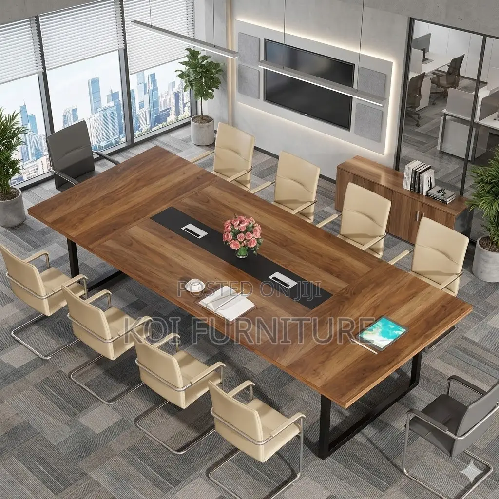 Boardroom Table; Premium 2.4 Meters Long Conference Boardroom Table
